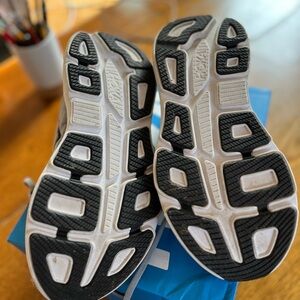 Hoka Men's Athletic Shoes - Black and White Sole